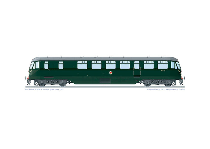 AEC Railcar W30W - BR green livery