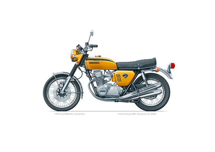 1969 Honda CB750 in Candy Gold