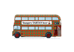 Tartan-livery Routemaster RML2701, 1972