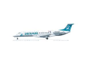 Embraer ERJ-135 Luxair LX-LGL with special '900th ERJ' markings