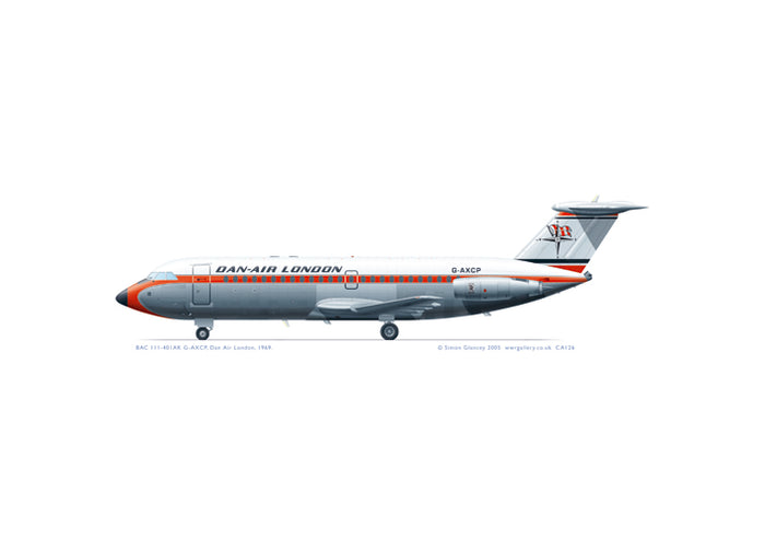 BAC 111-401 Dan Air - 1969