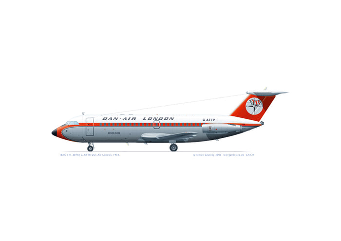 BAC 111-207AJ Dan Air - 1973