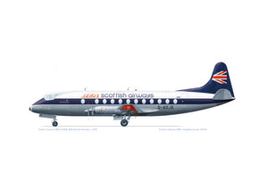 Vickers Viscount 802 G-AOJE BEA Scottish Airways