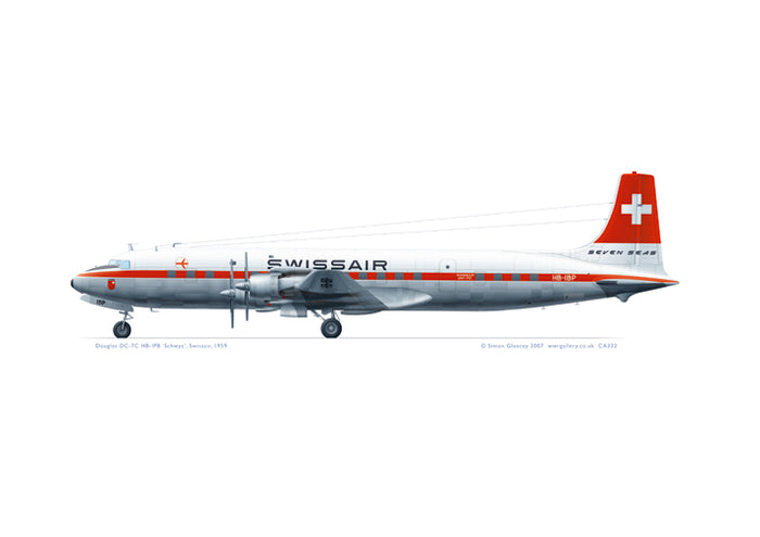 Douglas DC-7C Swissair