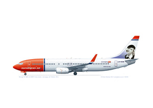 Boeing 737-800 Norwegian Air Shuttle LN-NOM Greta Garbo