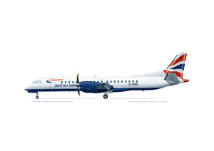 SAAB 2000 G-CDEB British Airways (Eastern Airways)