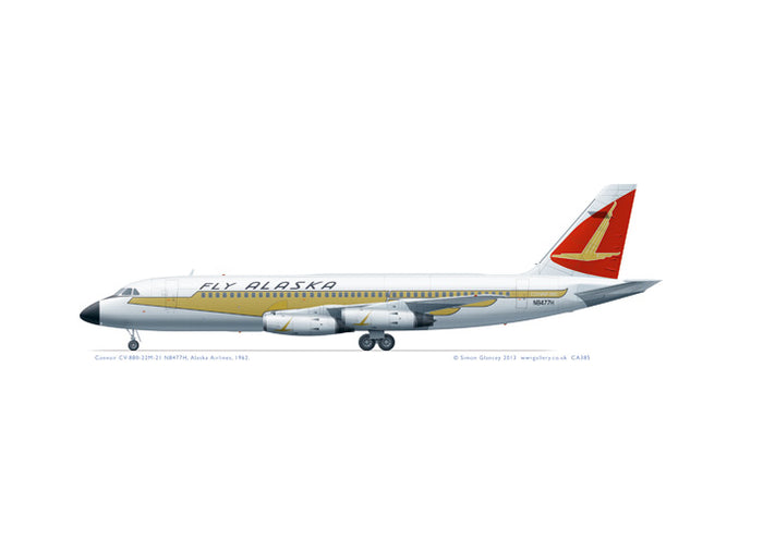 Convair 880 Alaska Airlines