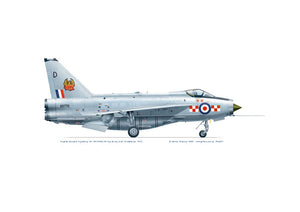 English Electric Lightning F.6 XR770 56 Squadron 1975