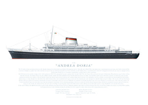 S.S. Andrea Doria A3 print