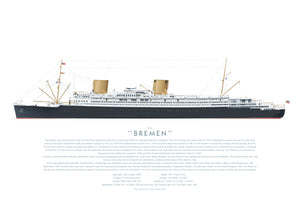 SS Bremen Nord-Deutsche Lloyd print