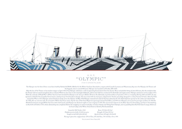 H.M.T. Olympic (1918 - port side)