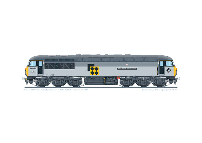 Class 56 56028 'West Burton Power Station'