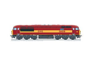 Class 56 56038 'Pathfinder Tours' EWS A3 print