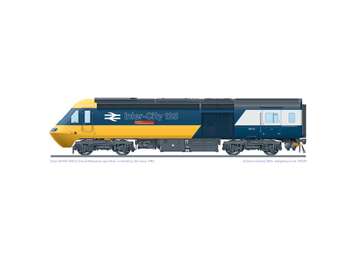 Class 43 HST 43113 'City of Newcastle upon Tyne'