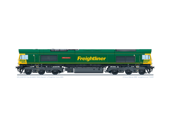 Class 66 66534 'OOCL Express'