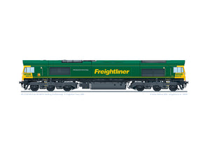 Class 66 66576 'Hamburg Sud Advantage' A3 profile print