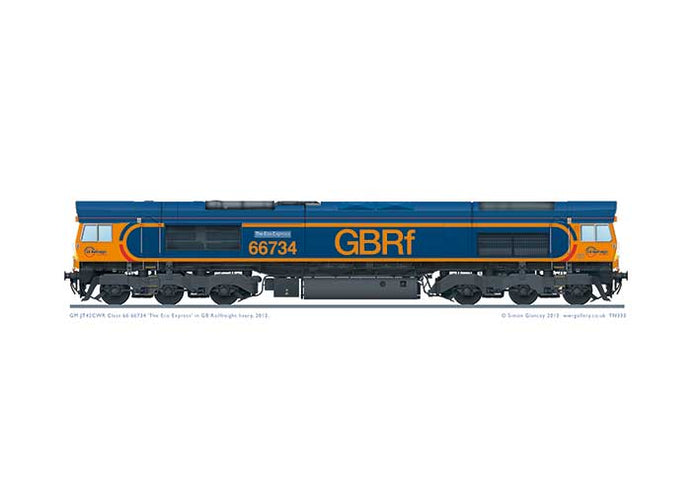 Class 66 66734 'The Eco Express'