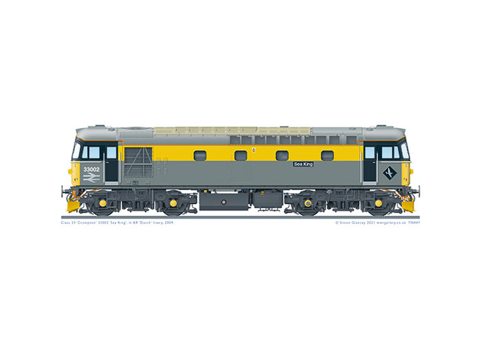 Class 33 Crompton 33002 'Sea King' - BR Dutch