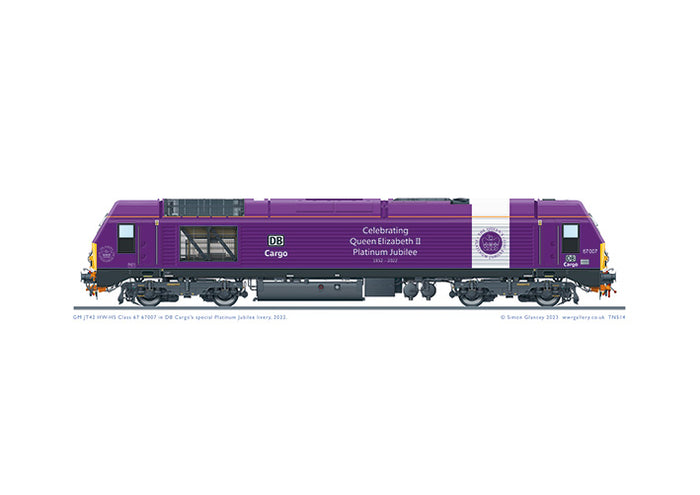 Class 67 67007 Platinum Jubilee livery, 2022