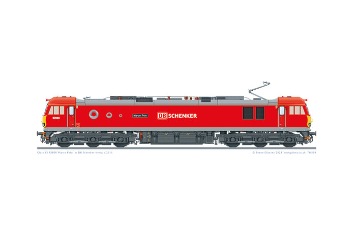 Class 92 92009 DB Schenker livery