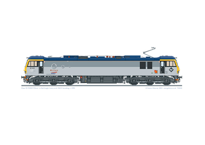 Class 92 92020 Railfreight livery
