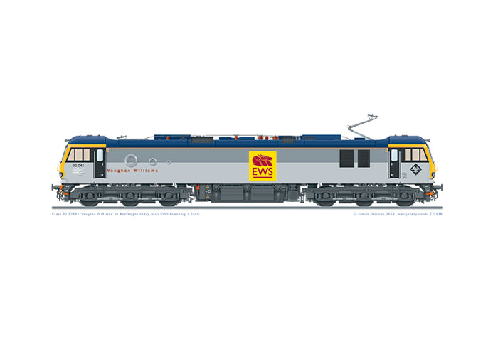 Class 92 92041 Railfreight livery