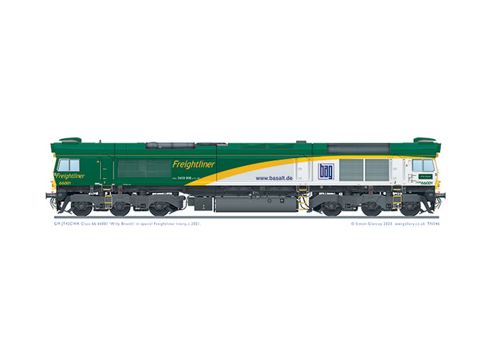 Class 66 66001 'Willy Brandt' Freightliner Poland
