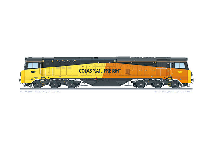 Class 70 70801 Colas Rail Freight
