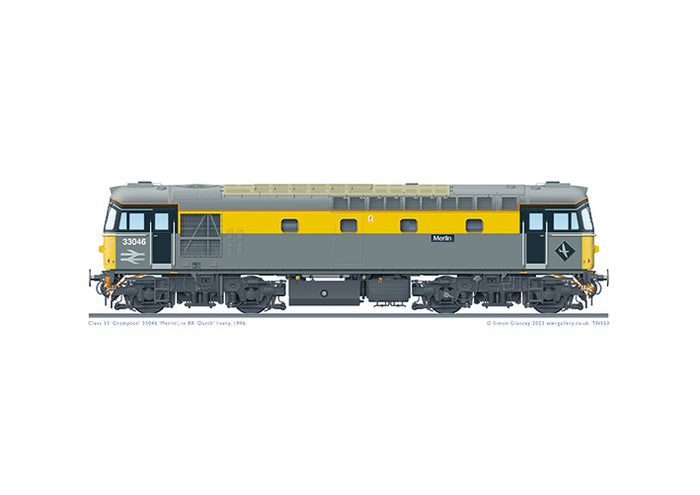 Class 33 Crompton 33046 'Merlin' - BR Dutch