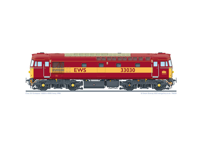 Class 33 Crompton 33030 EWS