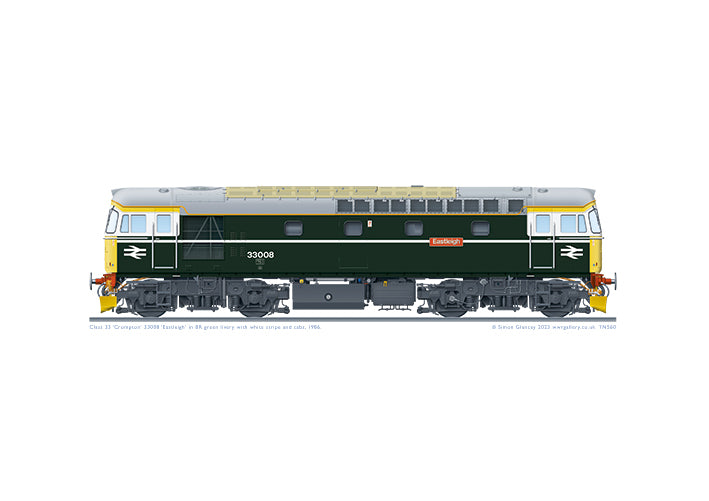 Class 33 Crompton 33008 'Eastleigh' – WWR Gallery