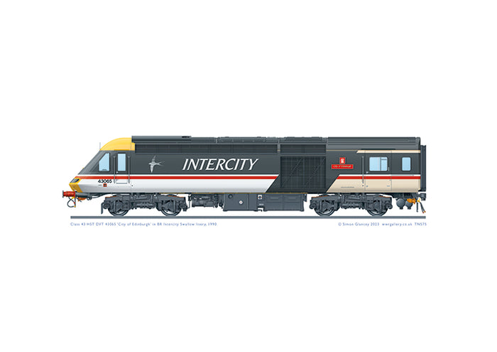 Class 43 HST DVT 43065 'City of Edinburgh'