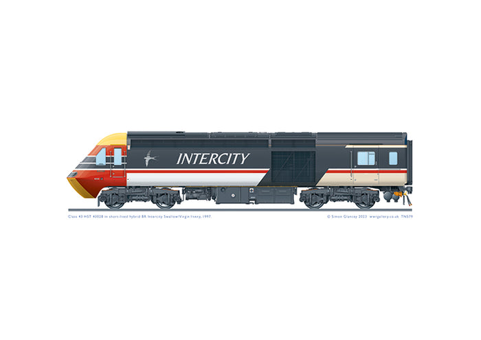 Class 43 HST 43028 Intercity Swallow/Virgin