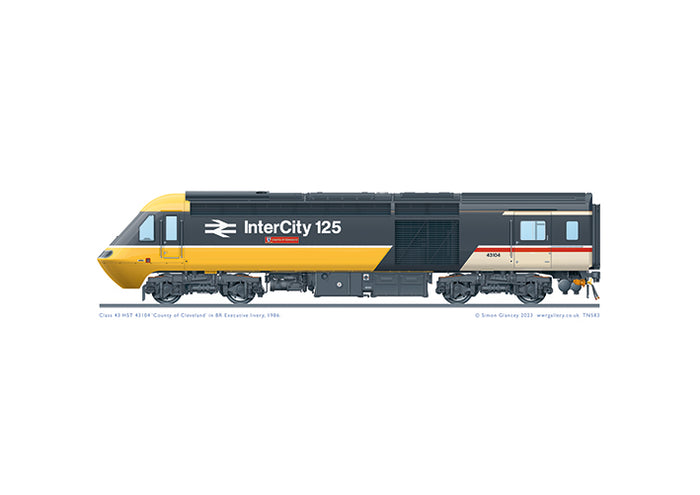 Class 43 HST 43104 'County of Cleveland'