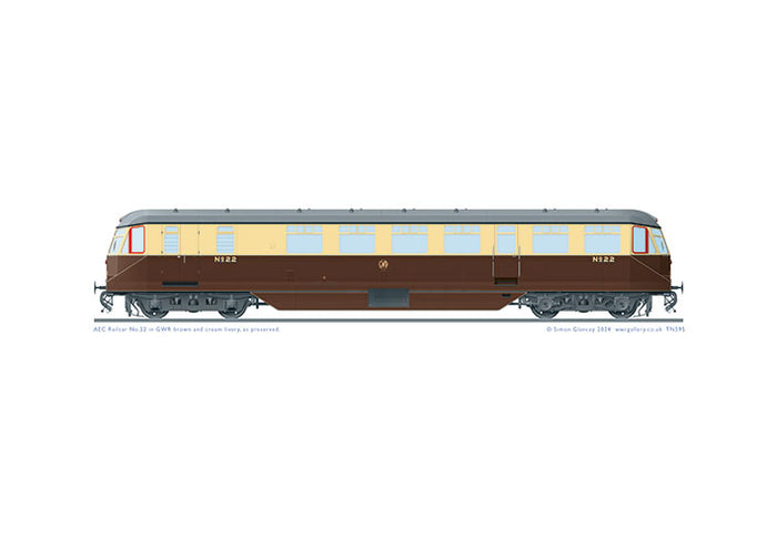 AEC Railcar No.22 - GWR brown and cream livery