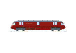 AEC Railcar W17W - BR Carmine livery