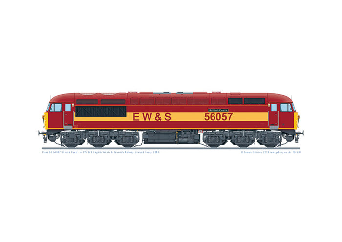Class 56 56057 EW&S 'British Fuels'