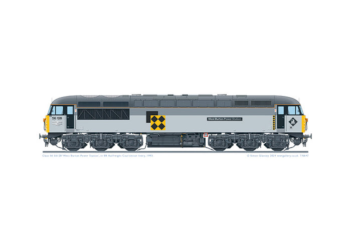 Class 56 56128 'West Burton Power Station'
