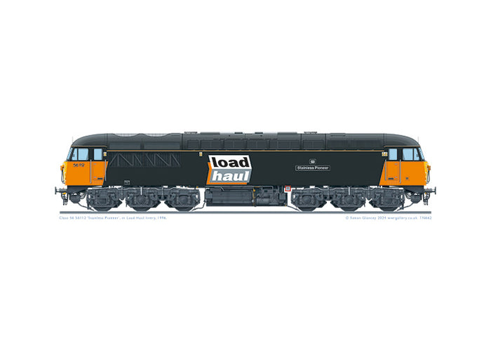 Class 56 56112 'Stainless Pioneer'