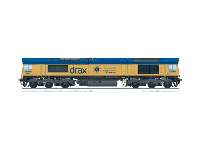 Class 66 66301 'Drax Power Station 50'