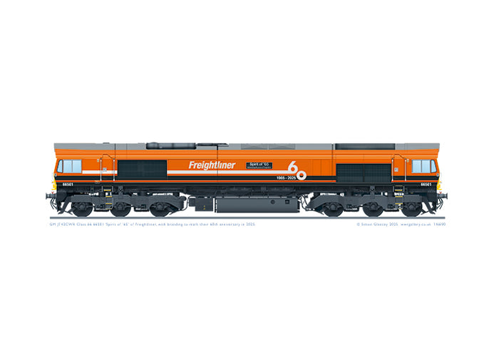 Class 66 66501 "Spirit of '65" Freightliner 60th Anniversary