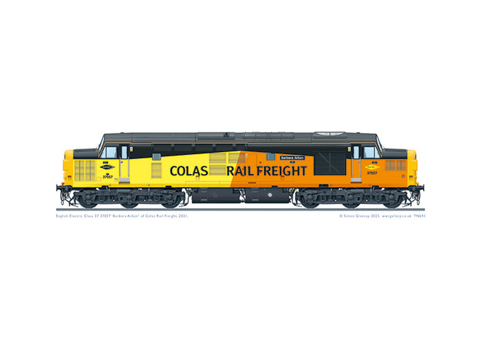Class 37 37057 'Barbara Arbon'