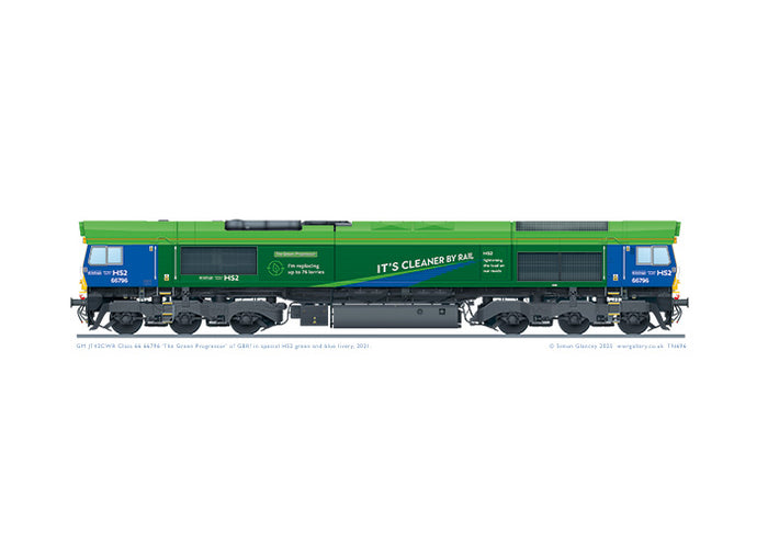 Class 66 66796 'The Green Progressor'