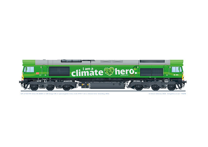 Class 66 66004 DB 'I am a climate hero'