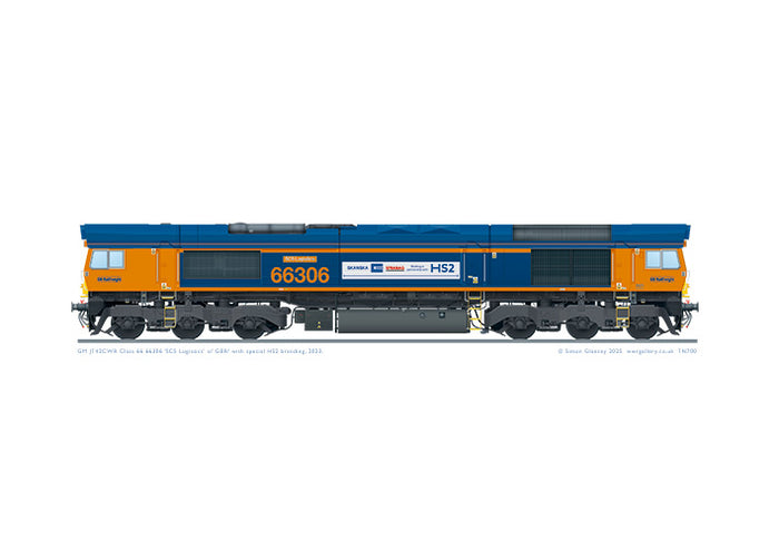 Class 66 66306 GBRf 'SCS Logistics'