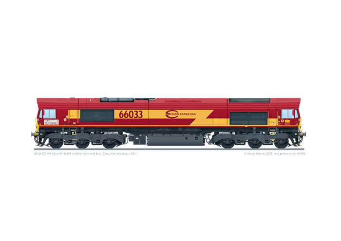 Class 66 66033 EWS Euro Cargo Rail