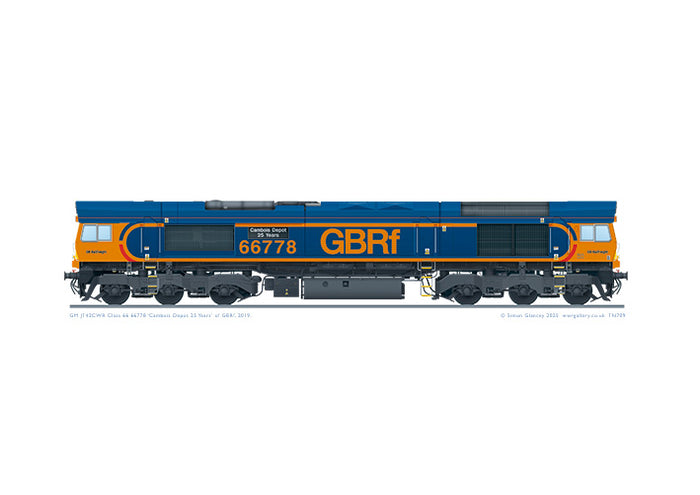 Class 66 66778 GBRf 'Cambois Depot 25 Years'