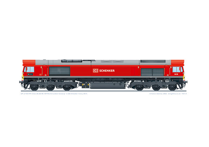 Class 66 66185 DB Schenker 'DP World London Gateway'