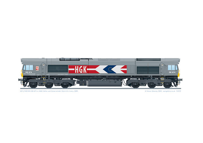 Class 66 DE 674 HGK grey