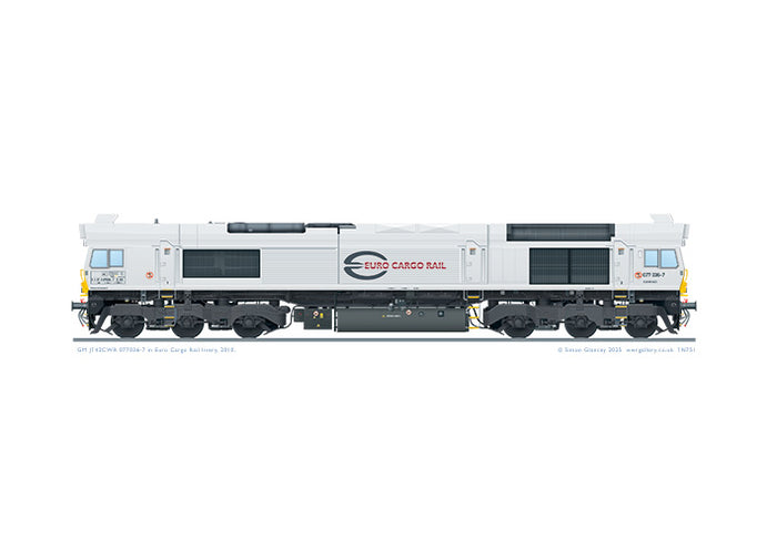 Class 66 077036-7 Euro Cargo Rail